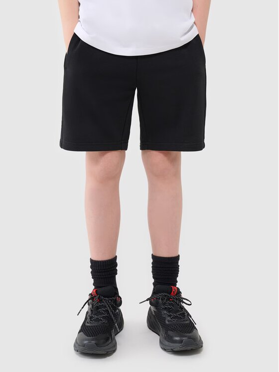 4F 4F Szorty 4FJWSS25TSHOM600-20S Czarny Regular Fit