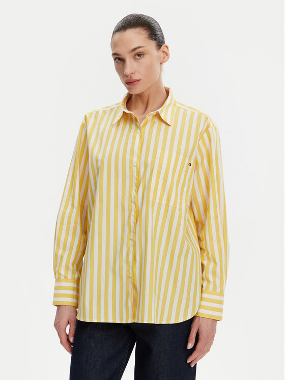 Tommy Hilfiger Tommy Hilfiger Košile WW0WW45612 Žlutá Relaxed Fit