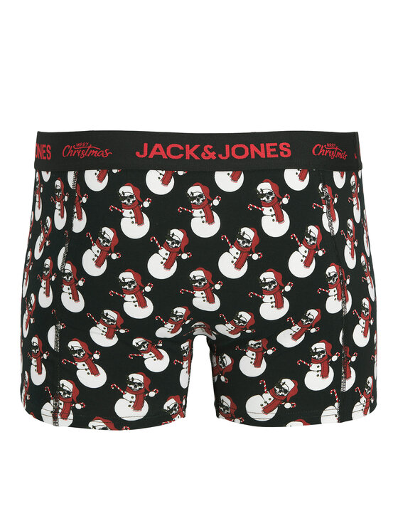 Jack & Jones Jack & Jones Bokszer és zokni szett Snow Skulls Giftbox 12285138 Fekete