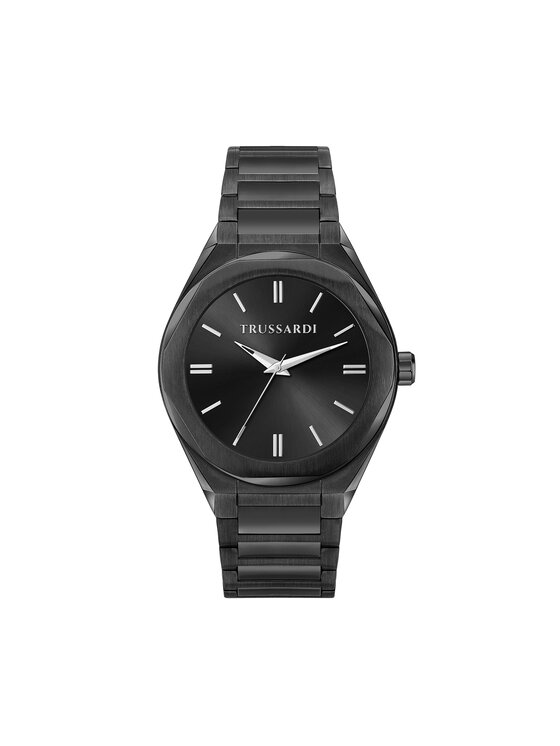 Trussardi Trussardi Komplekt: kell ja kaarditasku R2453156007 Must