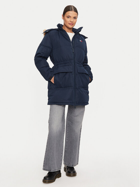 Tommy Jeans Tommy Jeans Pehelykabát Alaska DW0DW18821 Sötétkék Regular Fit