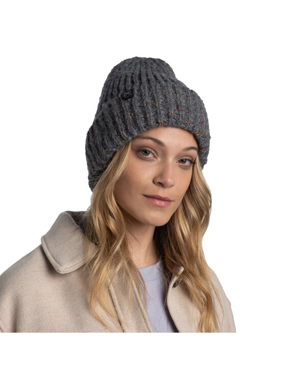 Buff Buff Czapka Buff Knitted Fleece Hat Beanie Szary