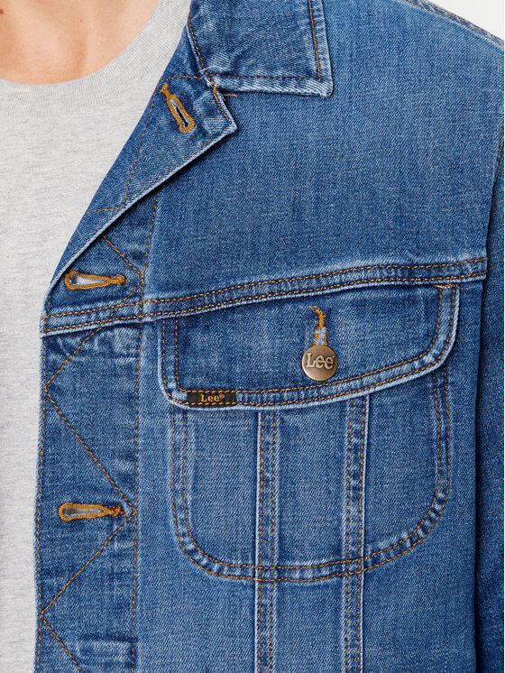 Lee Lee Kurtka jeansowa 112341637 Niebieski Regular Fit
