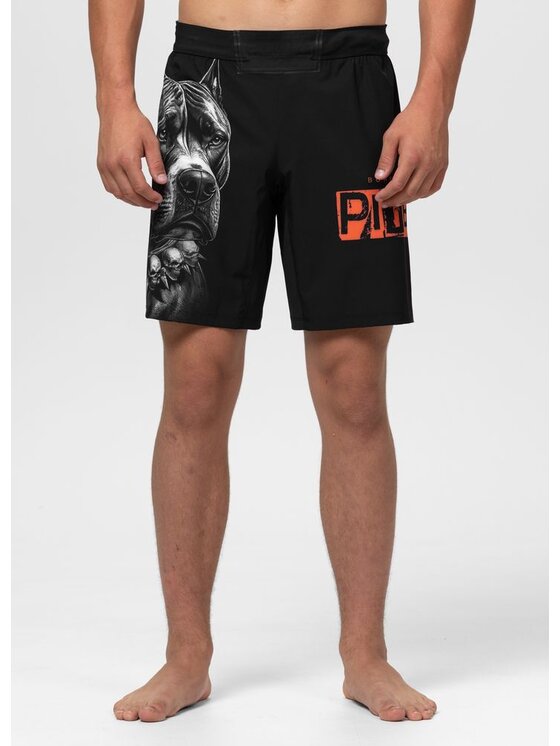 PITBULL PITBULL Szorty sportowe BLACKY Czarny Regular Fit