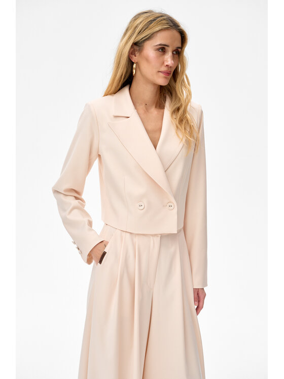 blue shadow blue shadow Marynarka Demi Beżowy Regular Fit