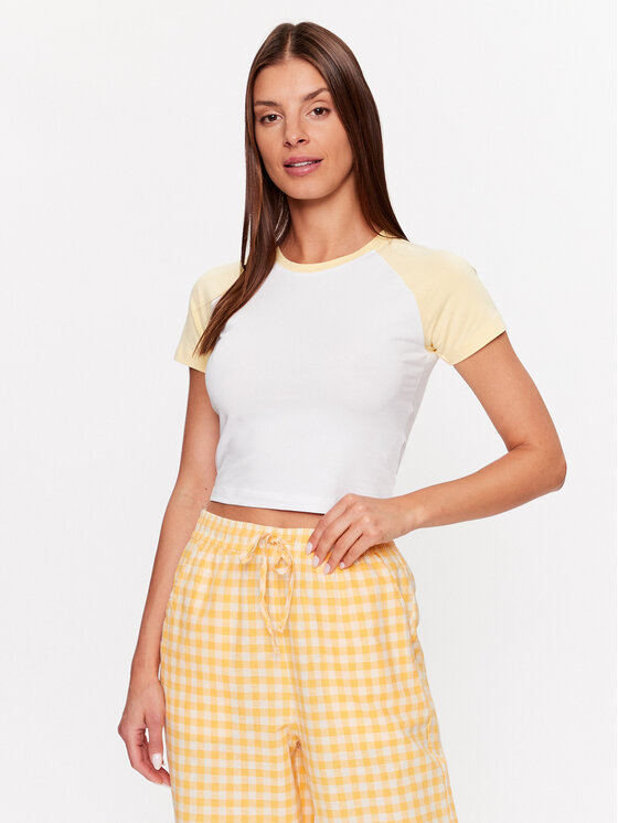 JJXX Tricou 12233468 Alb Stretch Fit