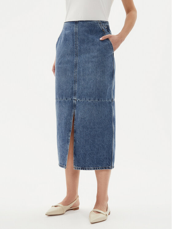 Női Farmer szoknya Tommy Hilfiger, Méret: 36, Kék, WW0WW42582