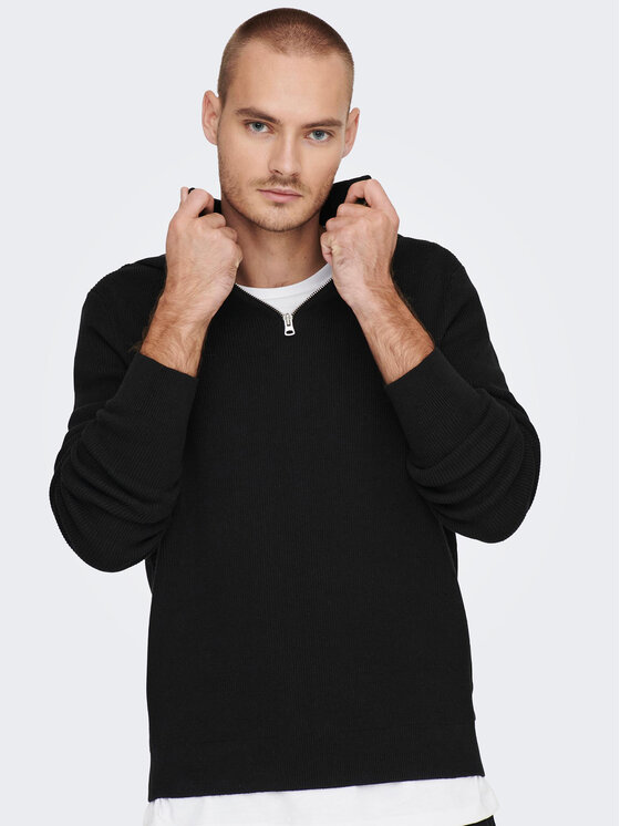 Only & Sons Only & Sons Πουλόβερ 22023210 Μαύρο Regular Fit
