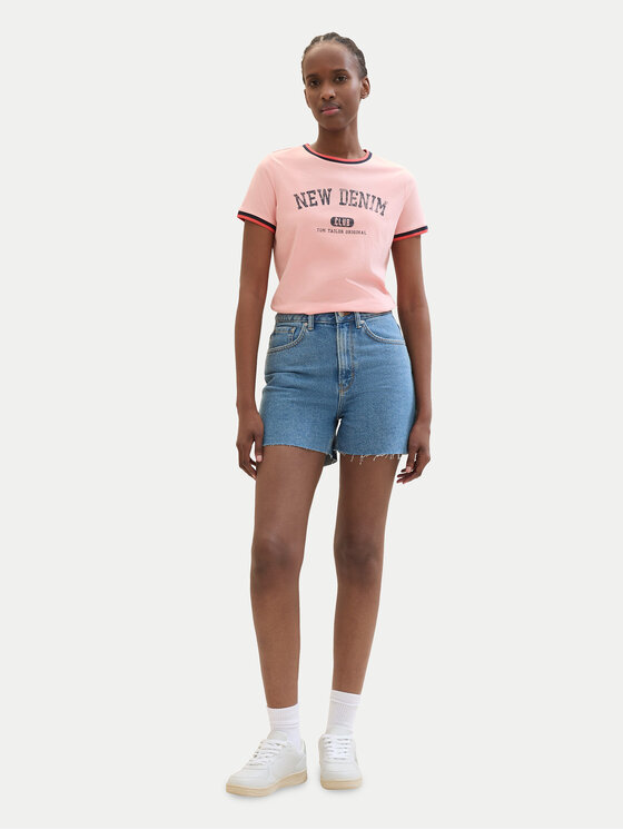 Tom Tailor Denim Džínsové šortky 1041242 Modrá Mom Fit