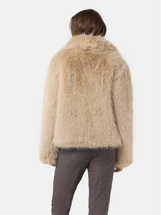 Noisy May Noisy May Pelzmantel Evie 27031886 Beige Regular Fit