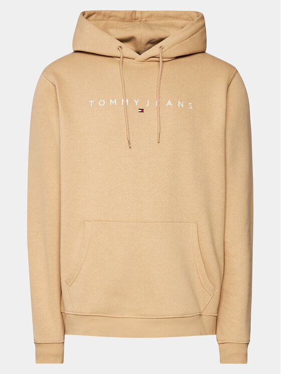 Tommy Jeans Tommy Jeans Bluza Linear Logo DM0DM17985 Beżowy Regular Fit
