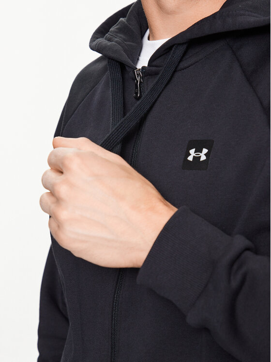 Under Armour Under Armour Bluza Under Armour Rival Fleece FZ Hoodie Czarny Regular Fit