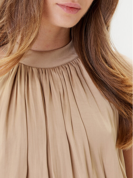 Morgan Morgan Rochie cocktail 222-RAMAGE Bej Regular Fit