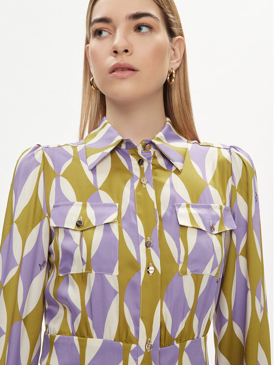 Liu Jo Liu Jo Rochie tip cămașă CA4360 TS555 Colorat Regular Fit