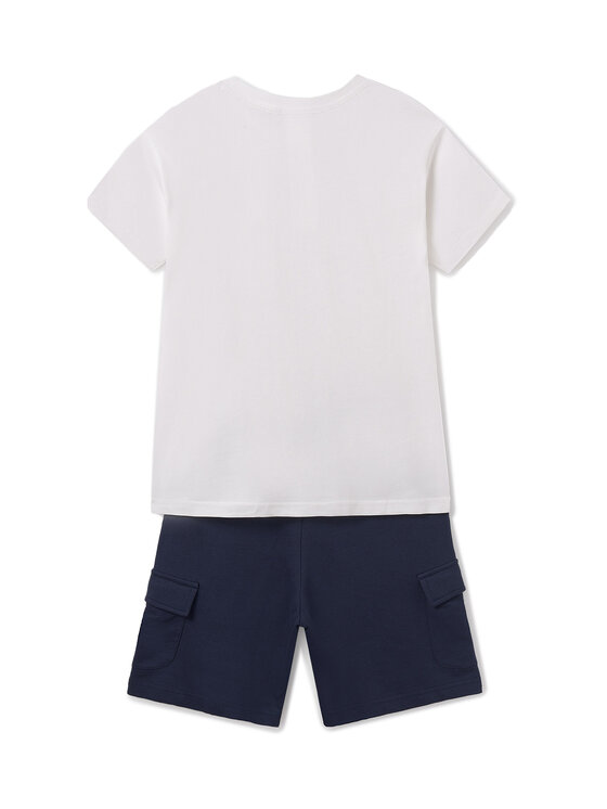 Mayoral Mayoral Set T-Shirt und Shorts 6676 Dunkelblau Regular Fit