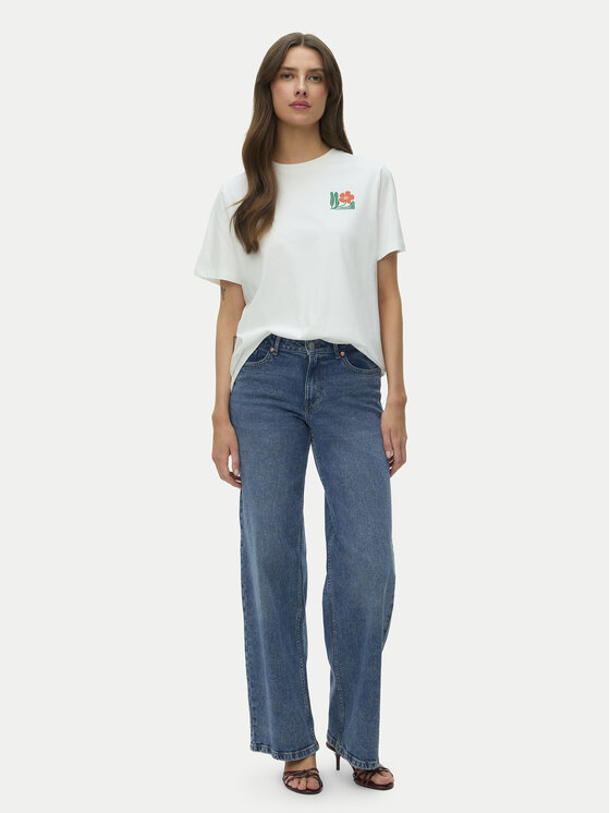 Vero Moda Vero Moda T-Shirt Mariane 10343545 Bílá Oversize