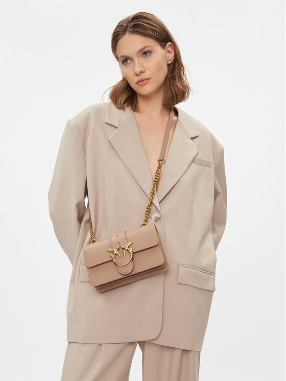 PINKO PINKO Сумка Love One Mini Cl AI 23-24 PLTT 100059 A0F1 Бежевий
