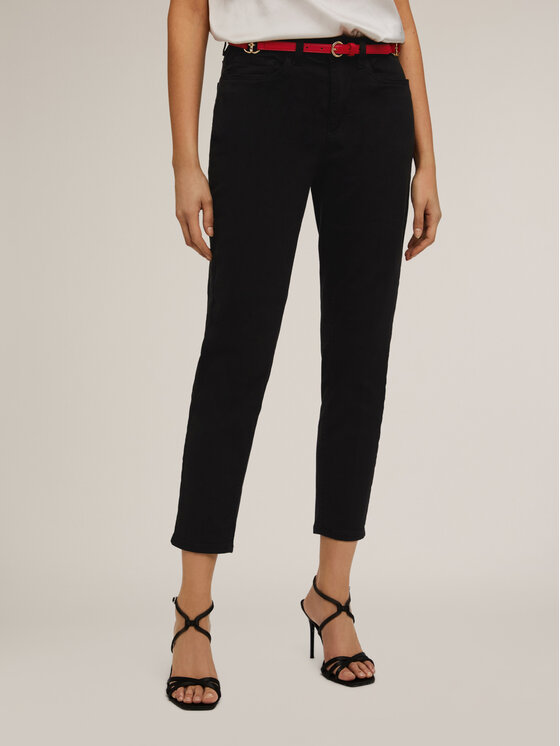 Motivi Motivi Pantaloni di tessuto P739Q003911N033 Nero Regular Fit