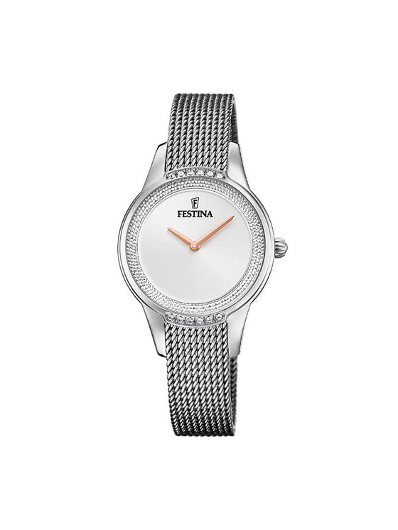 Festina Festina Sat Swarovski 20494/1 Srebrna