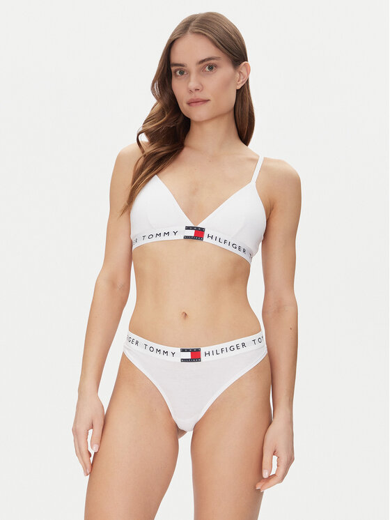Tommy Hilfiger Tommy Hilfiger Kalhotky string UW0UW06039 Bílá