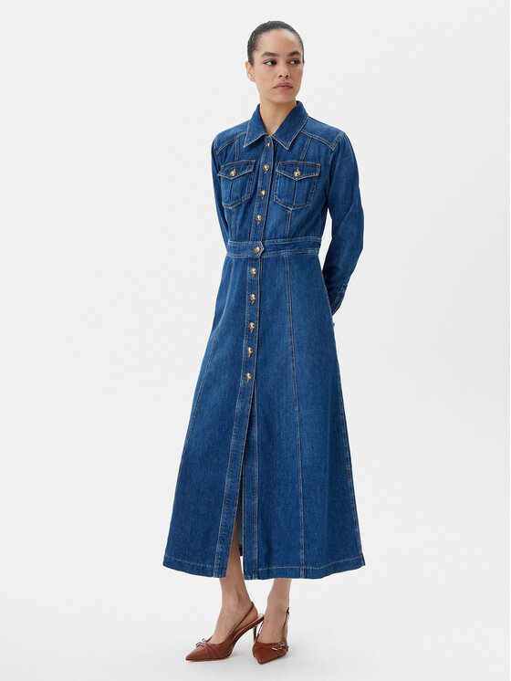 Luisa Spagnoli Luisa Spagnoli Дънкова рокля Pagella 541651 Син Regular Fit