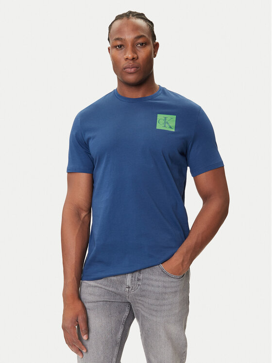 Calvin Klein Jeans Calvin Klein Jeans Tricou Gradient Monogram LV04RC859G Albastru Regular Fit