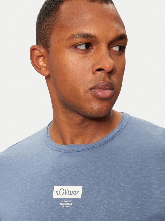 s.Oliver s.Oliver T-Shirt 2150054 Niebieski Regular Fit