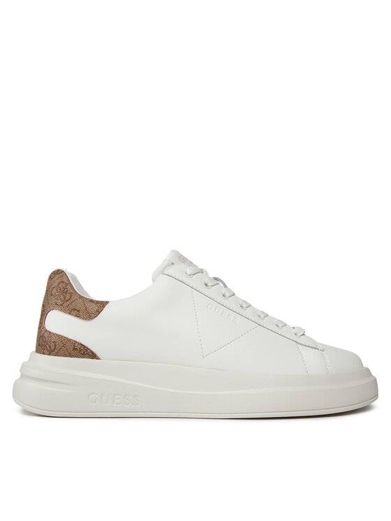 Guess Sneakersy Elba FMPVIB LEA12 Biela