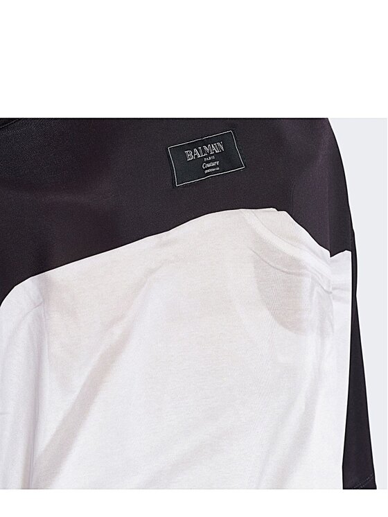Balmain Balmain T-Shirt EF1EG110G Czarny Regular Fit