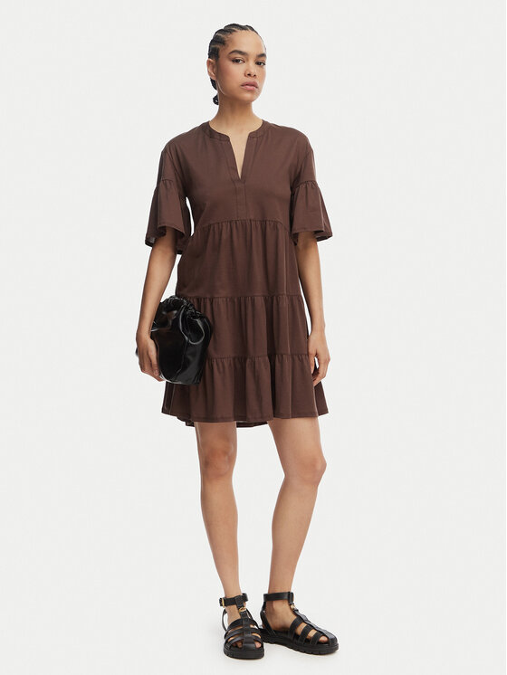Weekend Max Mara Weekend Max Mara Každodenní šaty Saggina 2615621042 Tmavě hnědá Regular Fit