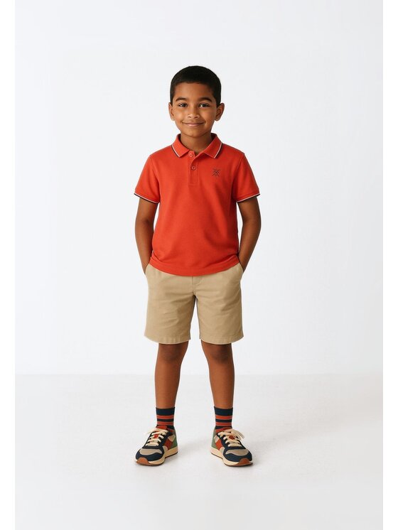 MINOTI MINOTI Polo 13polo 3 Czerwony Regular Fit
