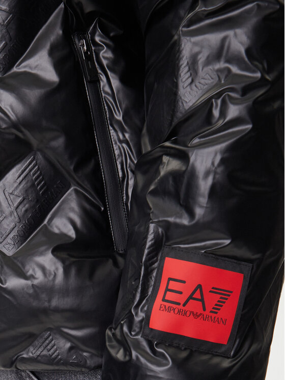 EA7 Emporio Armani EA7 Emporio Armani Jacke aus Kunstleder 7M001860 AF22699 UC001 Schwarz Regular Fit