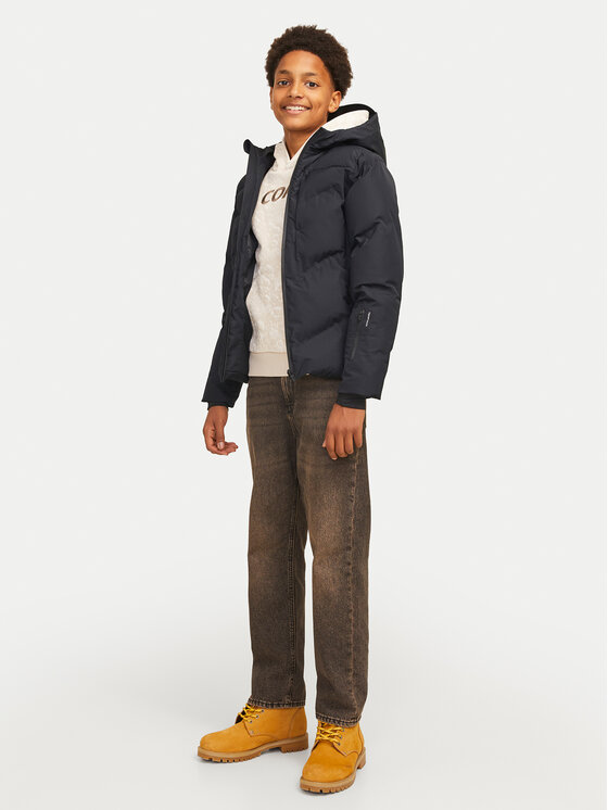 Jack & Jones Junior Jack & Jones Junior Kurtka zimowa Slay 12261353 Czarny Regular Fit