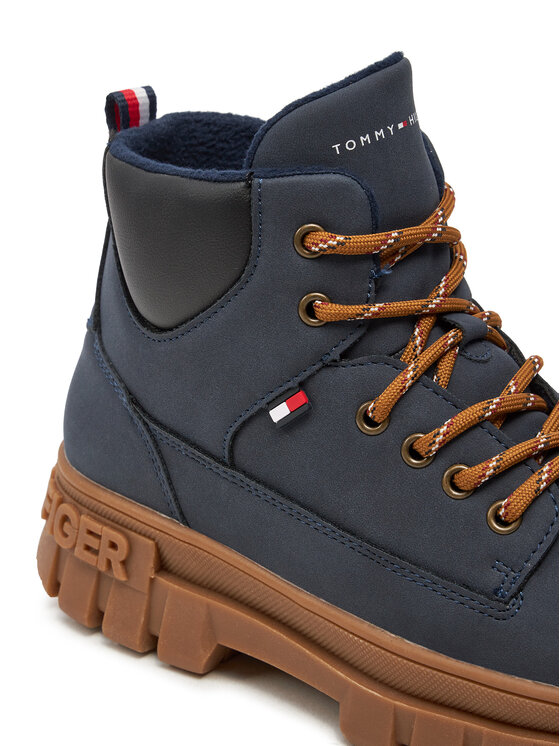 Tommy Hilfiger Tommy Hilfiger Schnürstiefeletten T3X5-33706-1269800 S Dunkelblau