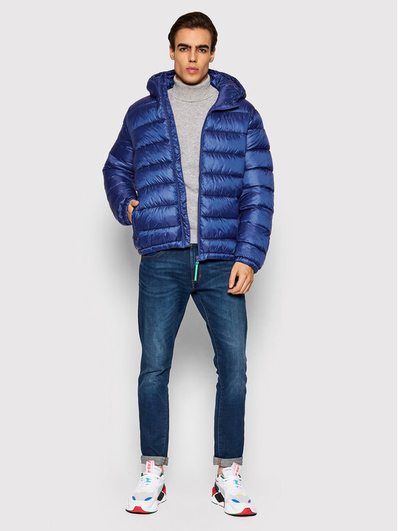 United Colors Of Benetton Giubbotto piumino 29EH53H98 Blu Regular Fit Modivo