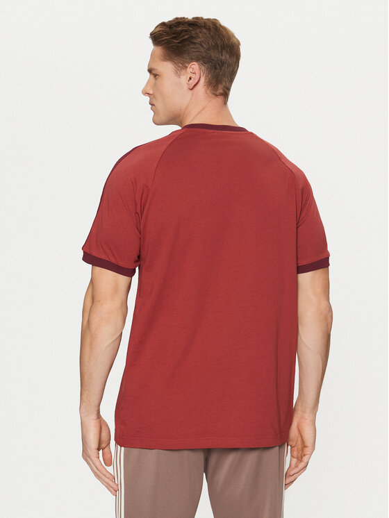 adidas adidas Tricou adicolor Classics 3-Stripes JN7019 Roșu Slim Fit