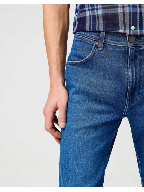 Wrangler Wrangler Jeansy Larston Niebieski Slim Fit