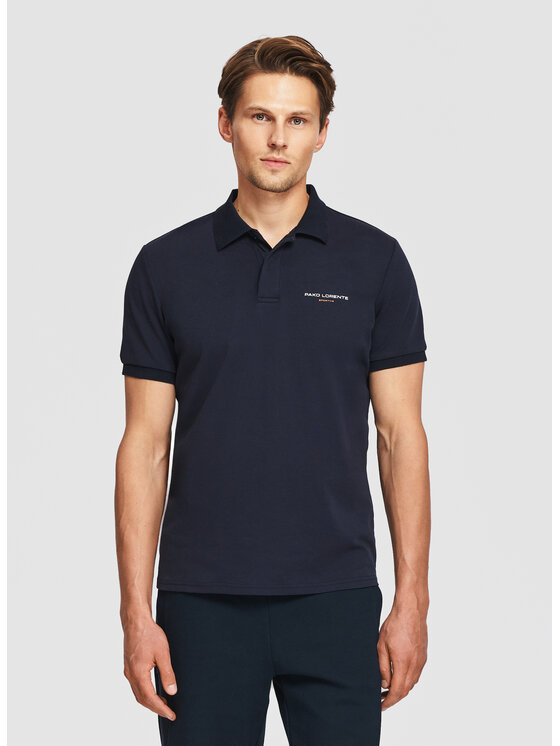 Pako Lorente Pako Lorente Polo P26SF-TX-007 Granatowy Classic Fit