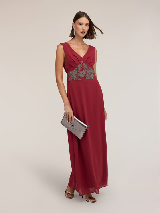 Motivi Motivi Abito da sera 7031Q003655N036 Bordeaux Flared Fit