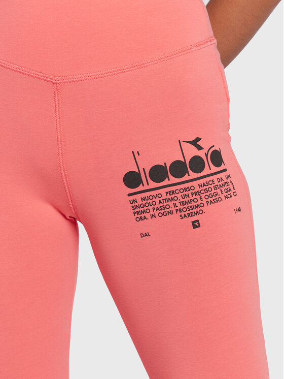 Diadora Diadora Legginsy Manifesto 502.179484 Różowy Slim Fit