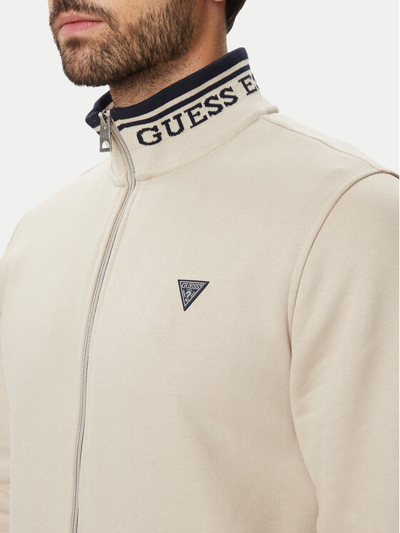 Guess Guess Μπλούζα M6BQ52 K6169 Μπεζ Slim Fit