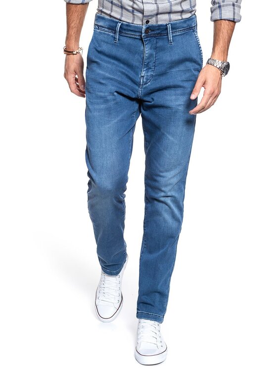 Mustang Mustang Jeansy REALX CHINO Niebieski Straight Fit