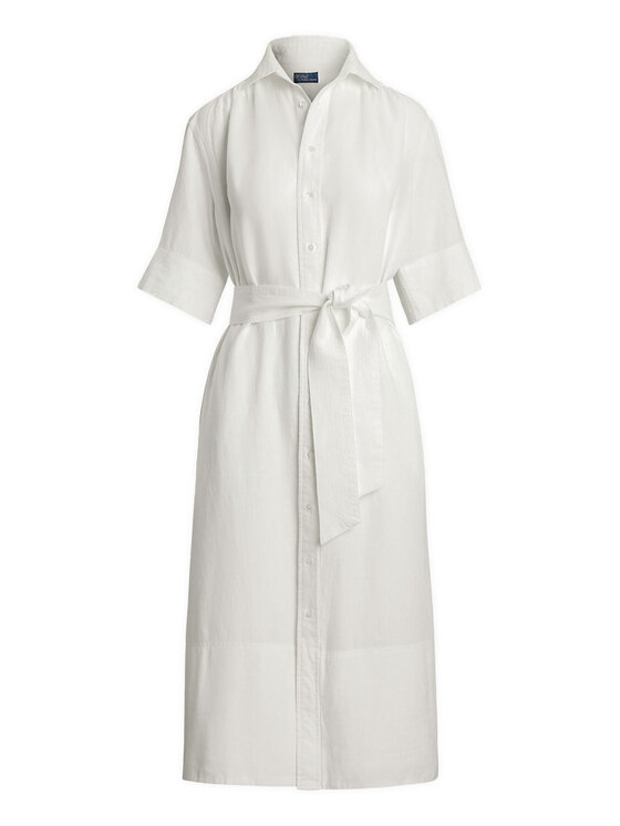 Polo Ralph Lauren Polo Ralph Lauren Hemdkleid 211965844001 Weiß Relaxed Fit
