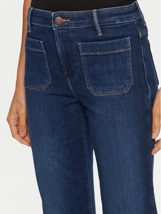 Wrangler Wrangler Traperice 112351028 Tamnoplava Flare Fit