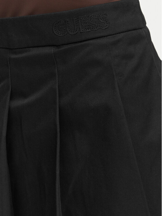 Guess Guess Spódnica plisowana W6YD14 W2940 Czarny Regular Fit