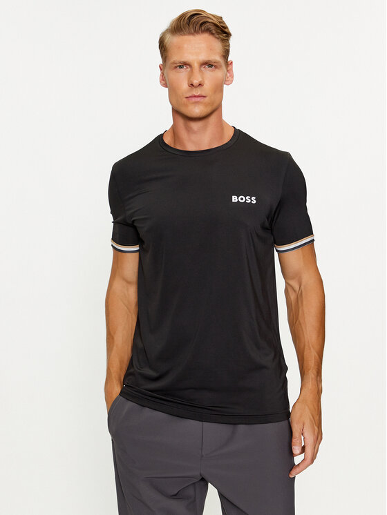 Boss T Shirt 50482392 Czarny Slim Fit