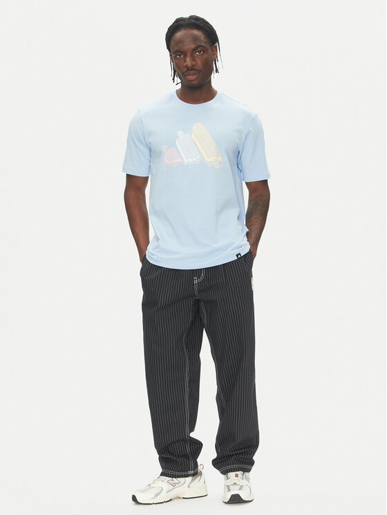 adidas adidas Tričko Lounge Ice Graphic JJ4019 Modrá Regular Fit