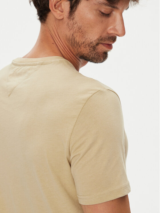 Tommy Jeans Tommy Jeans T-särk Jaspe DM0DM20363 Beež Slim Fit