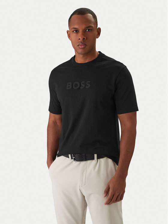 BOSS BOSS Tričko Logo 50553652 Čierna Regular Fit