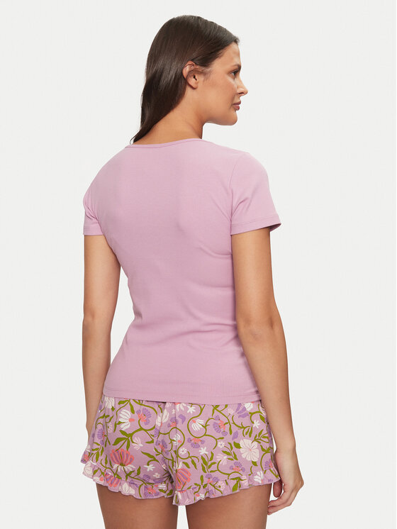 Hunkemöller Hunkemöller Spavaćiće Henley 206488 Ružičasta Regular Fit